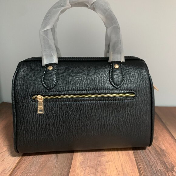 Luxury Coach Rowan Boston Bag, Jet Black Finish - Picture 3 of 4